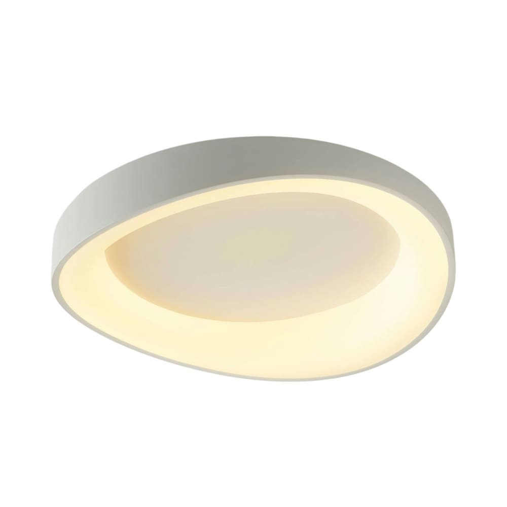 Plafonnier en métal et acrylique Blanc 50 cm