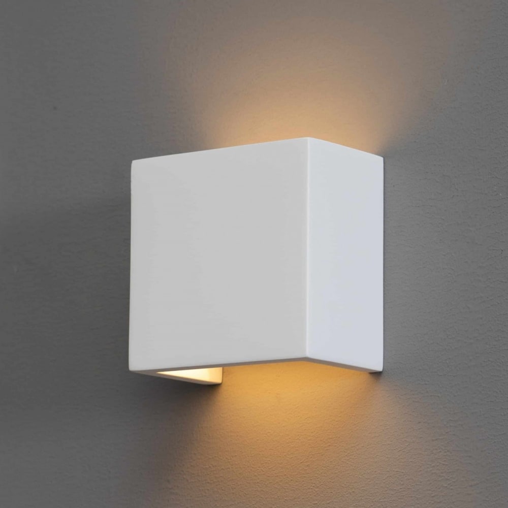 Applique en plâtre blanc 12.5 cm - Maisons du Monde