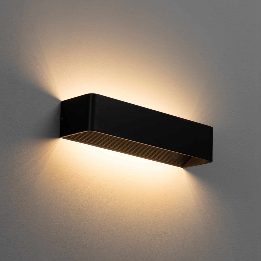 Applique en aluminium noir 37 cm — vue 4