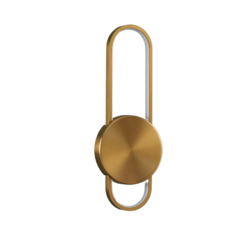 Applique en acier, aluminium et silicone Doré / Laiton 40 cm