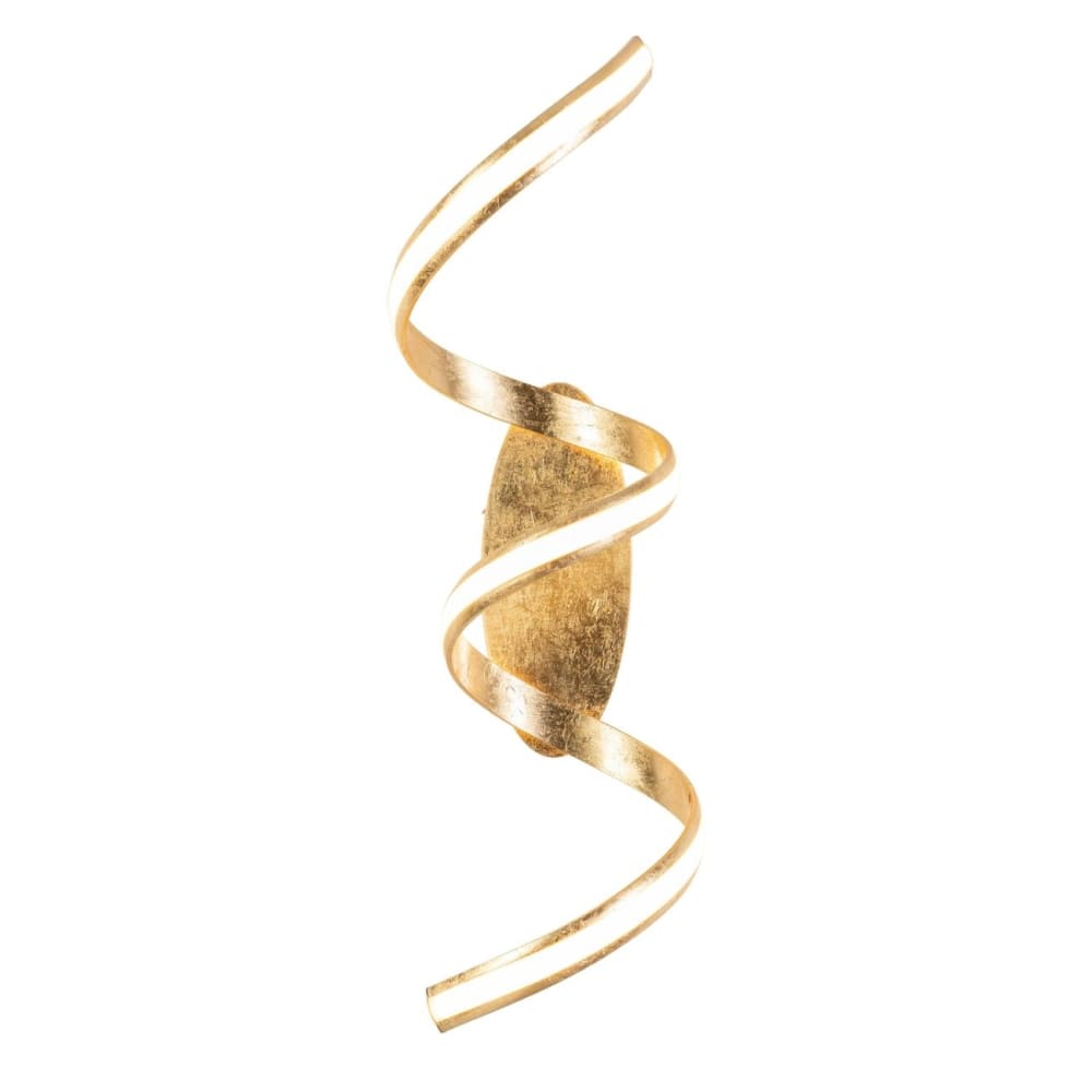 Kosilum Wandleuchte aus Metall und Aluminium 80 cm, Gold Gold Metall