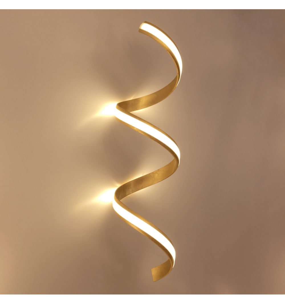 Wandleuchte aus Metall und Aluminium 80 cm, Gold - Maisons Du