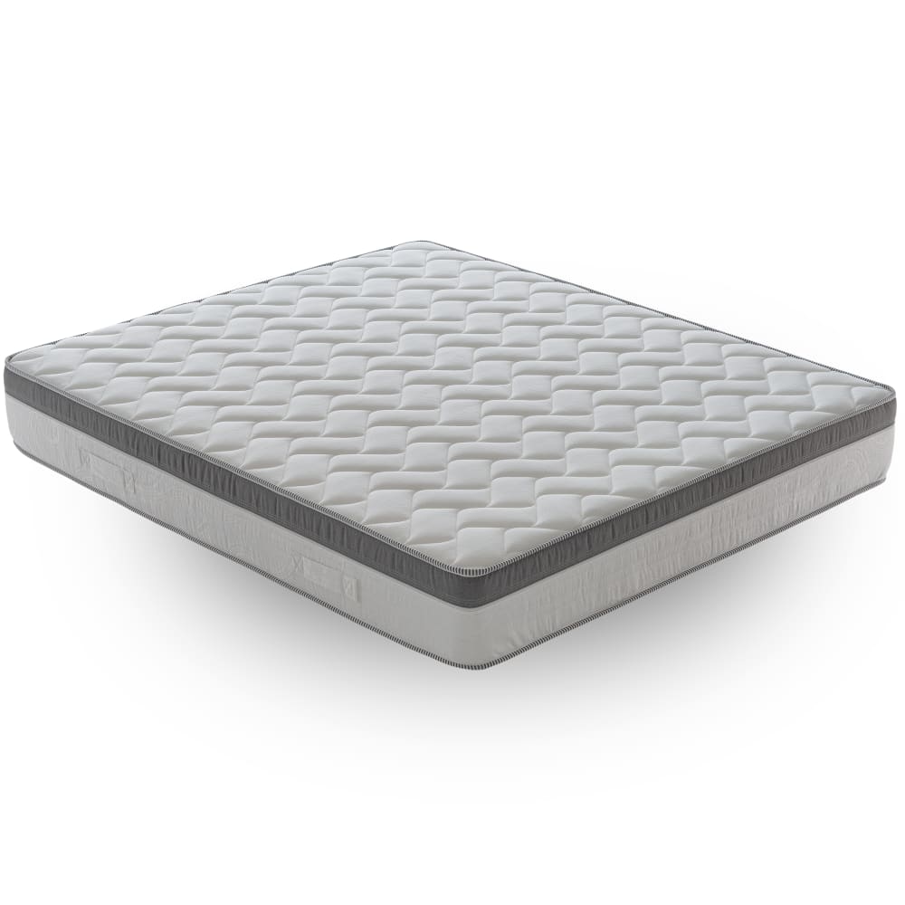 Materassiedoghe Viskoelastische Matratze 135X190 Höhe 25 cm, 9 Zonen Blau Pes - Polyester