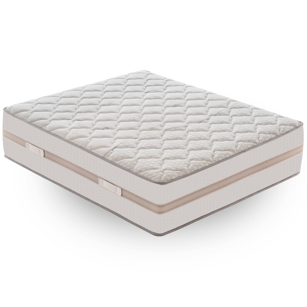 Materassiedoghe Matratze Taschenfederkern und Memory Foam 180X200 Höhe 35 cm Blau Pes - Polyester