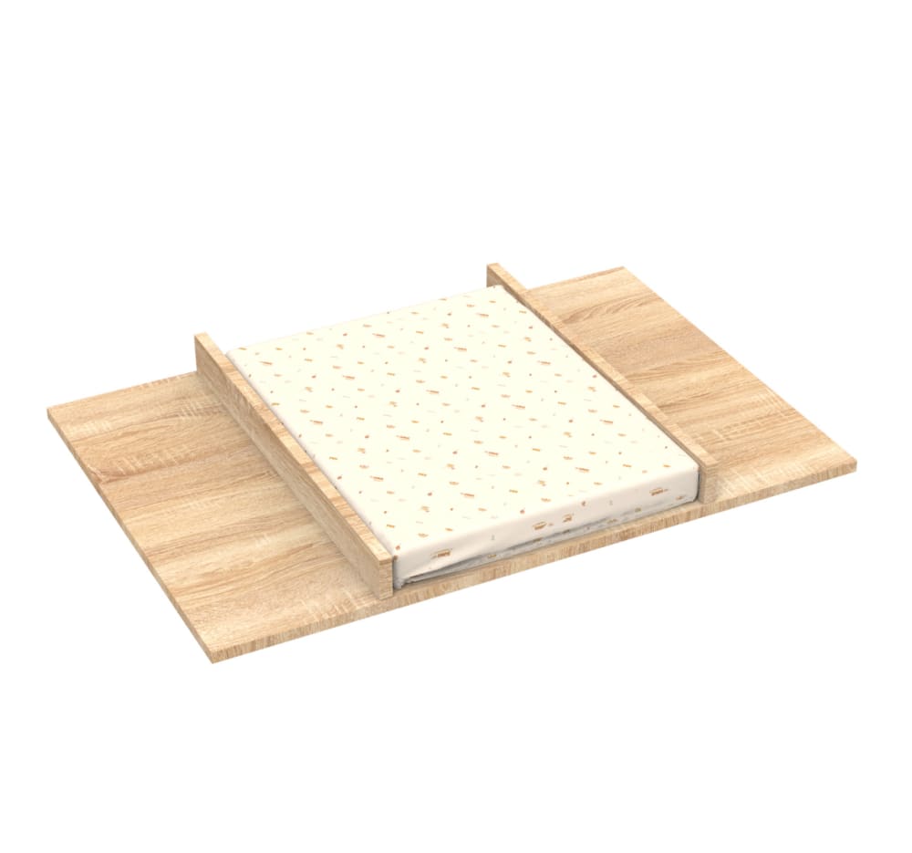 Plan à langer pour commode en bois