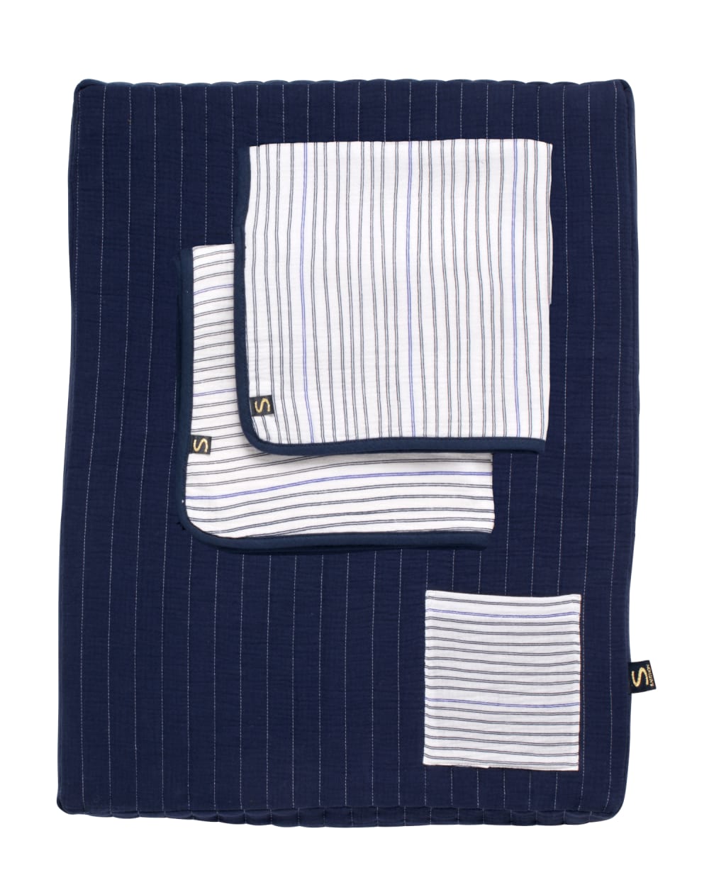 Matelas à langer en double gaze de coton et sa serviette