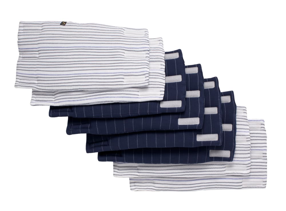 Sauthon Protections de barreaux de lit en coton Bleu Coton - 38x21x1cm