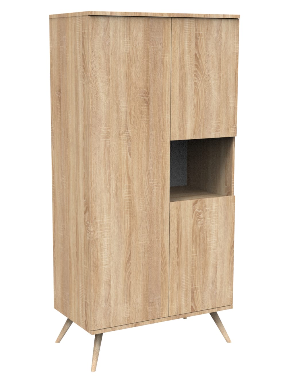 Armoire 3 portes 1 niche en bois - Maisons du Monde