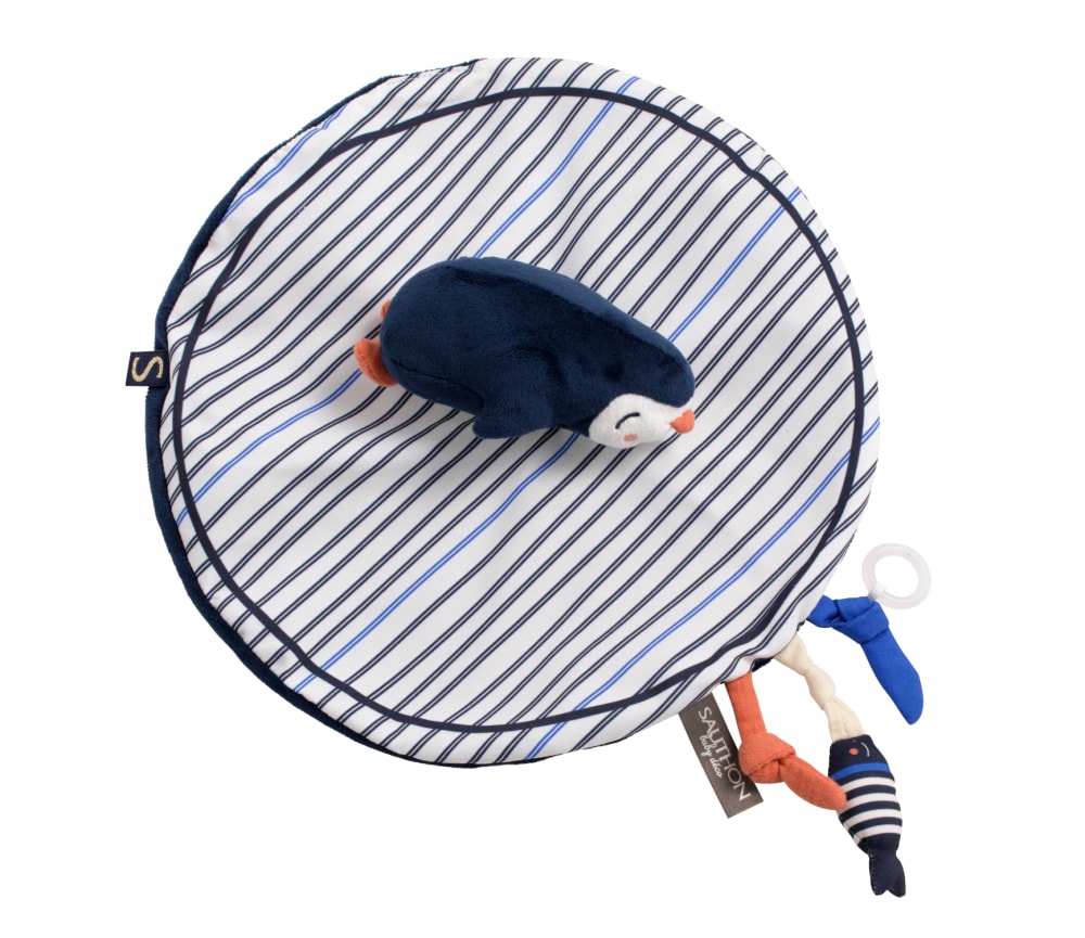 Doudou mouchoir pingouin velours Doudou mouchoir pingouin velours