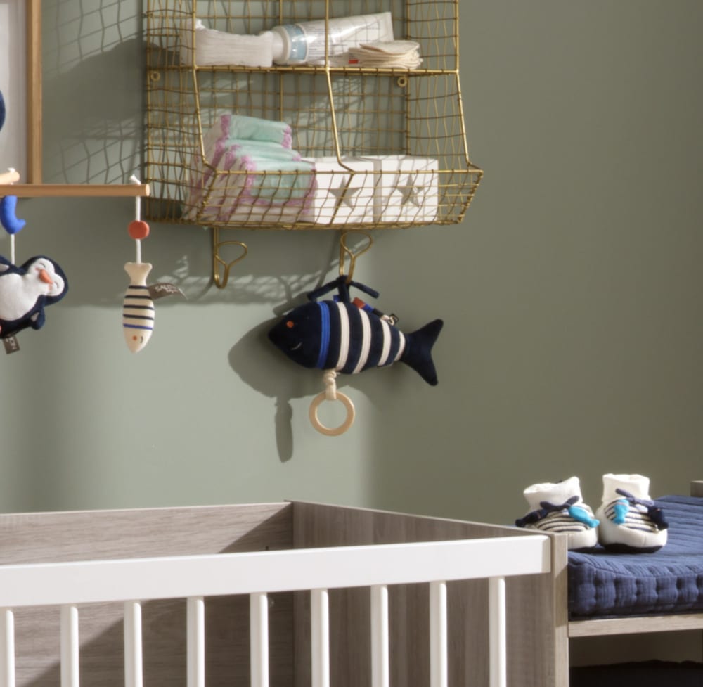 Peluche mini musical poisson en velours (Sauthon) - Image 3