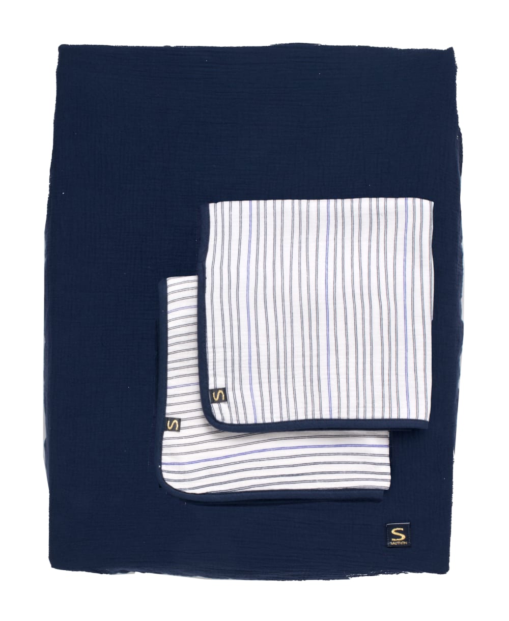 Housse de matelas à langer et linges en gaze de coton