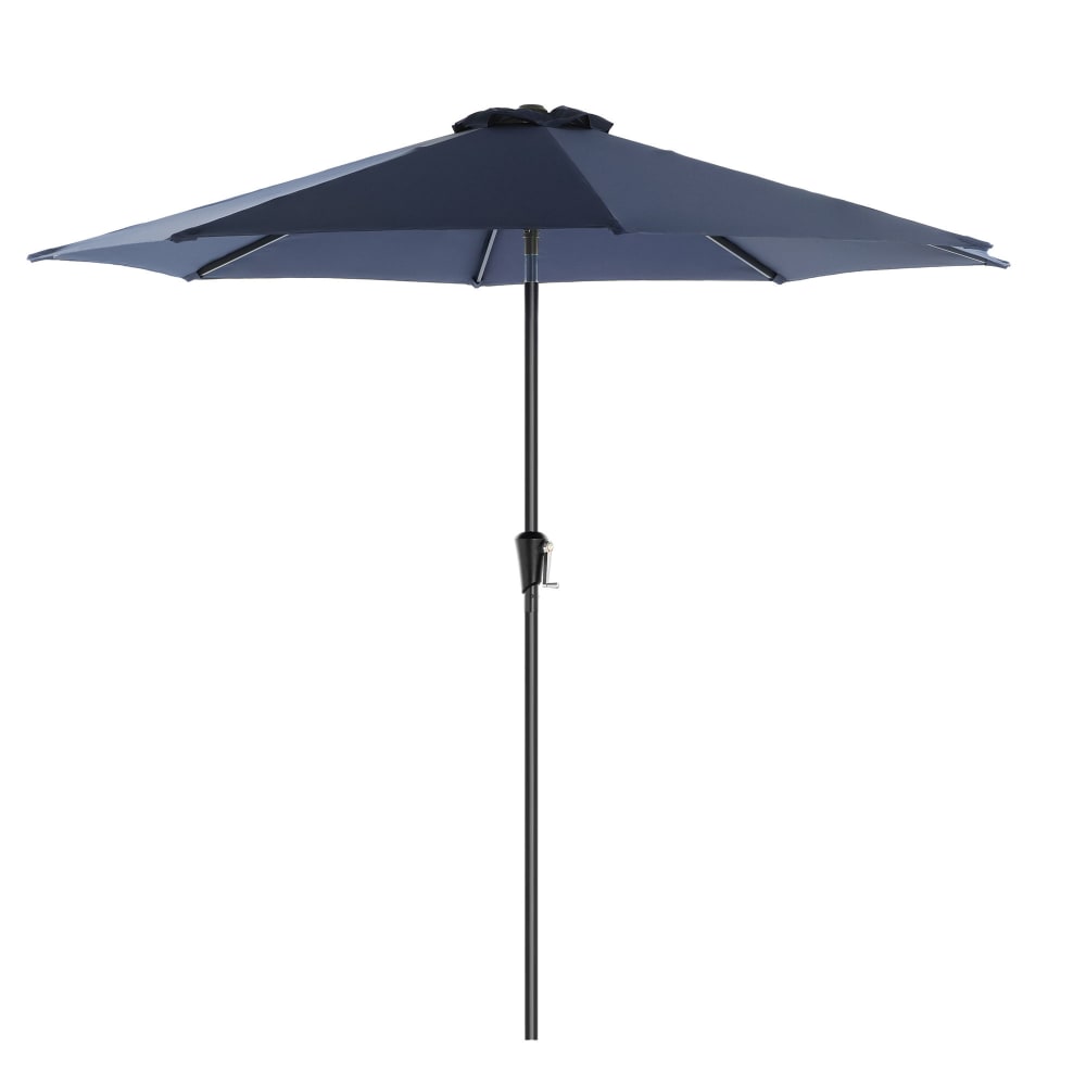Parasol droit Ø 3 m octogonal inclinable toile polyester 180g-m²