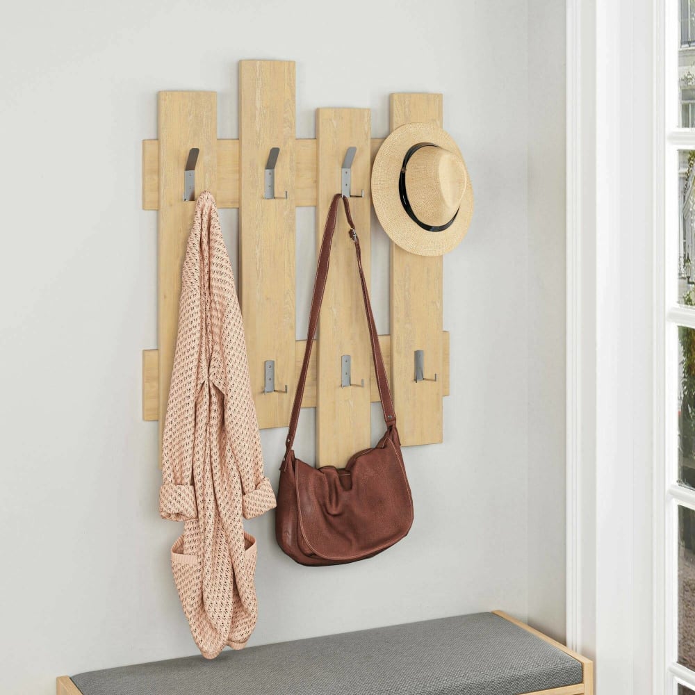 Porte-manteau effet bois beige 64x4 cm - Maisons du Monde