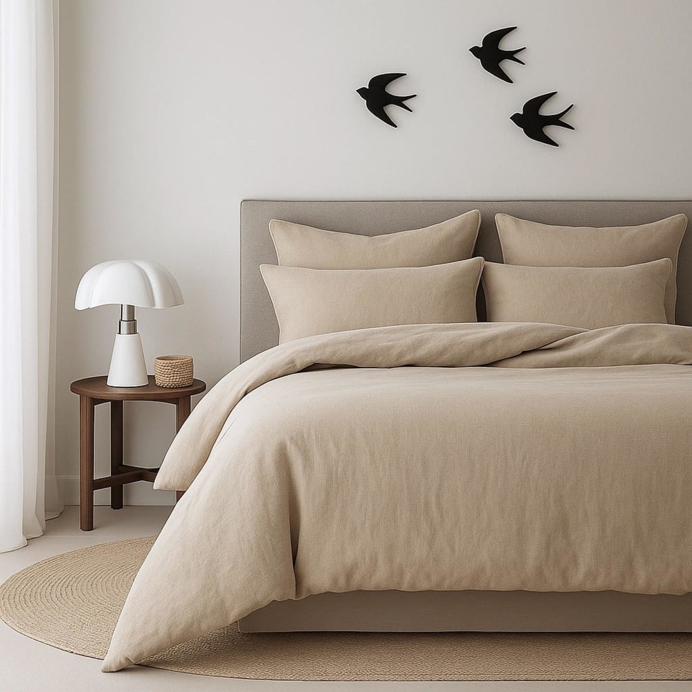 2er set Kissenbezüge aus Baumwolle sand - Maisons Du Monde