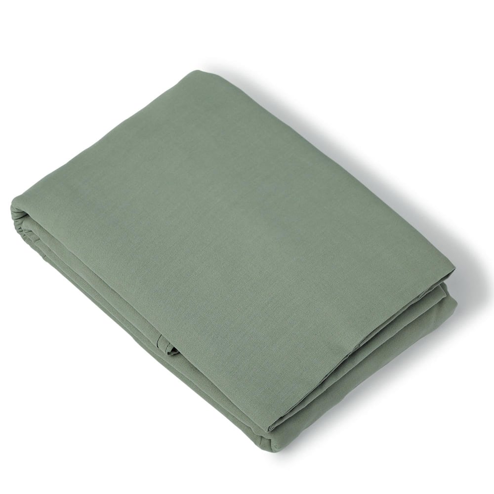Housse de couette coton lavé céladon 260x240