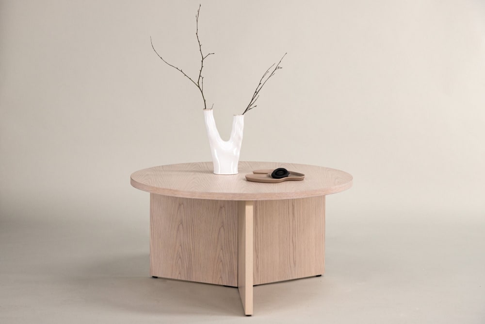 Table basse en bois de couleur blanc lavé - Maisons du Monde