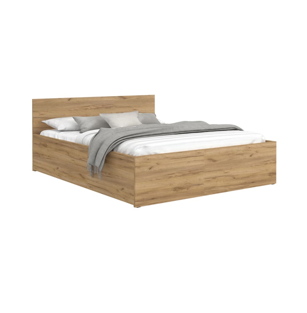 Lit double en bois 120x200