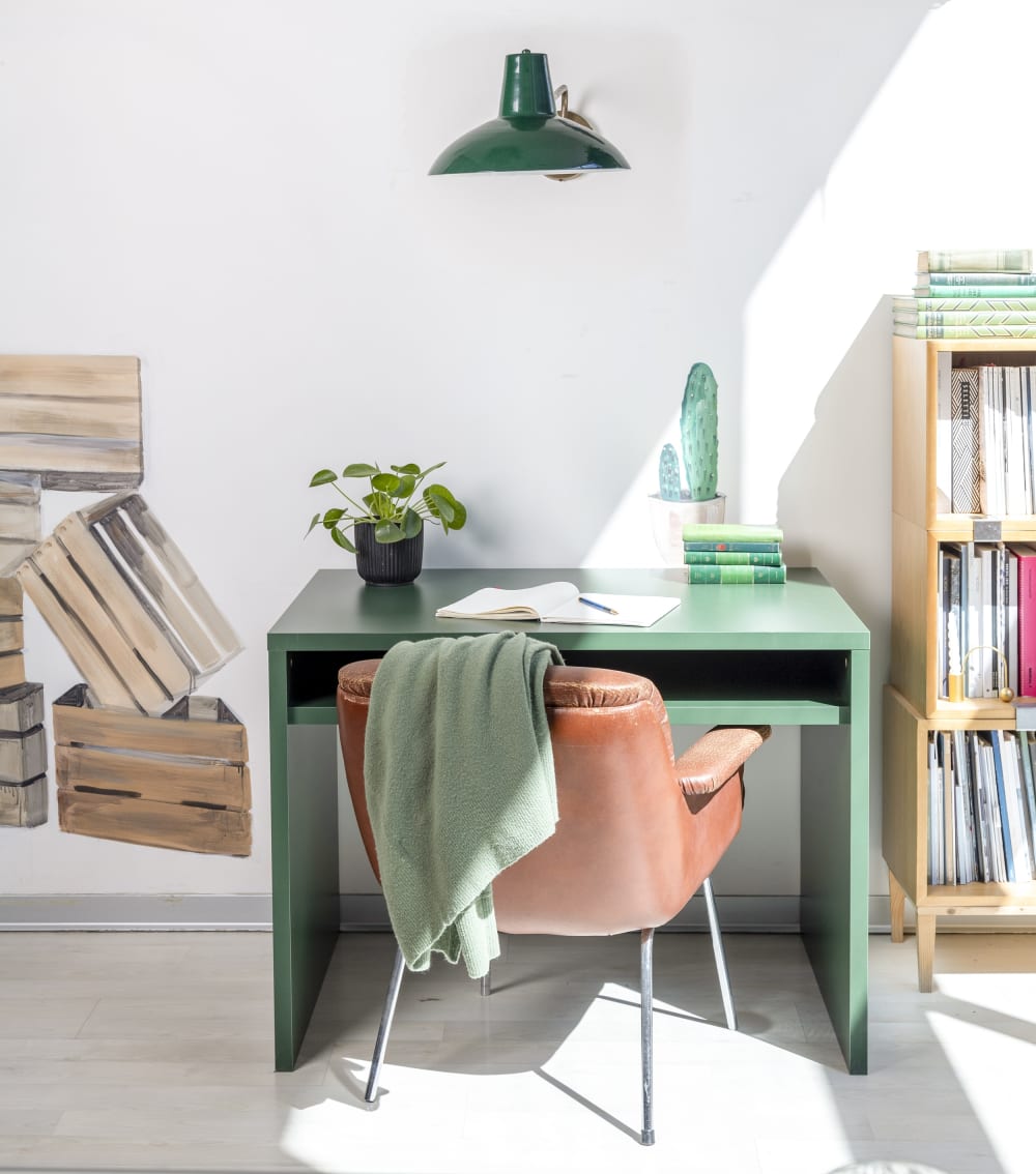 Schreibtisch mit Stauraum, Grün - Maisons Du Monde