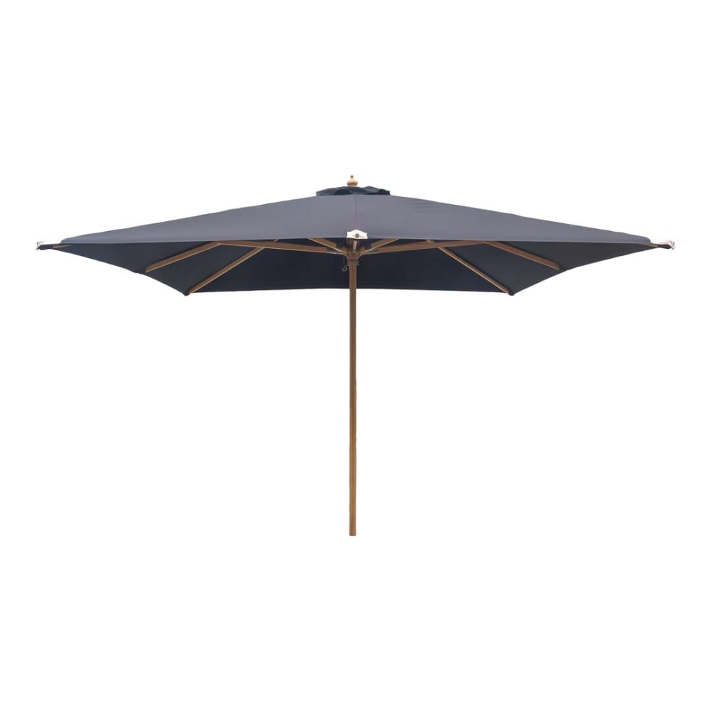 Parasol carré inclinable 3x3m avec toile noire