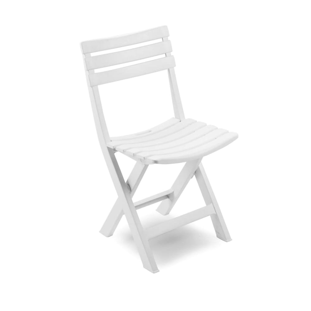Chaise d'extérieur blanc 44x41h78 cm