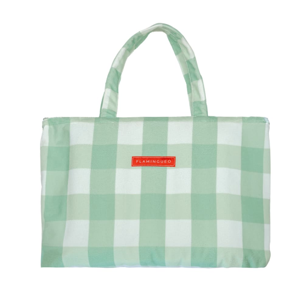 Flamingueo Bolsa con toalla playa vichy