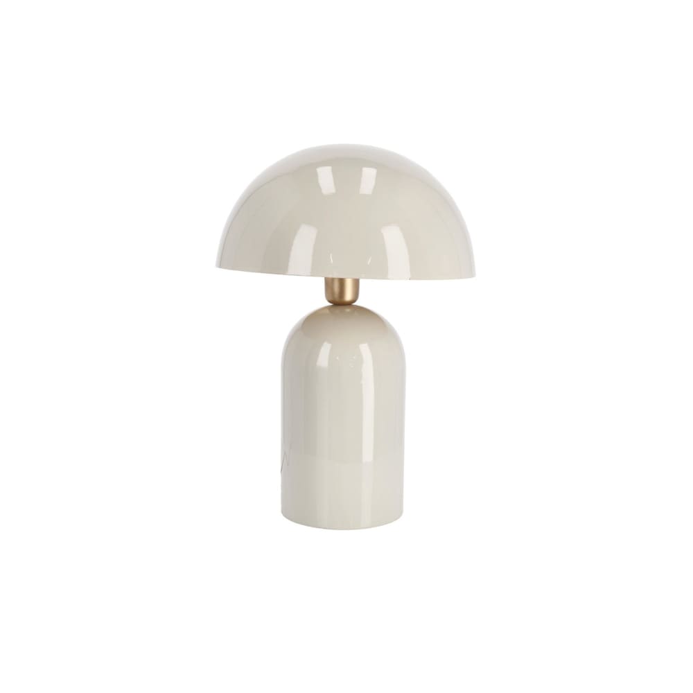 Lampe de table beige en métal H45