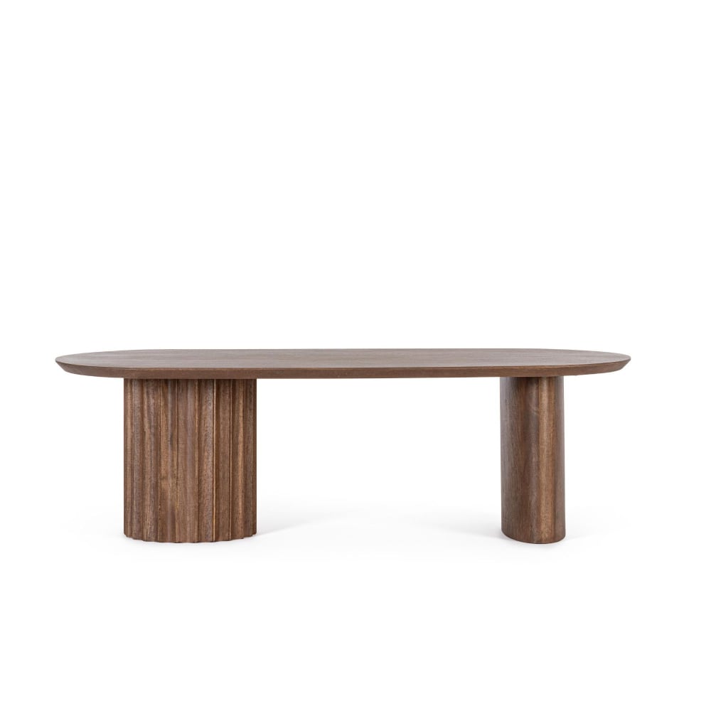 Table basse ovale en manguier contemporaine l130 - Maisons du Monde