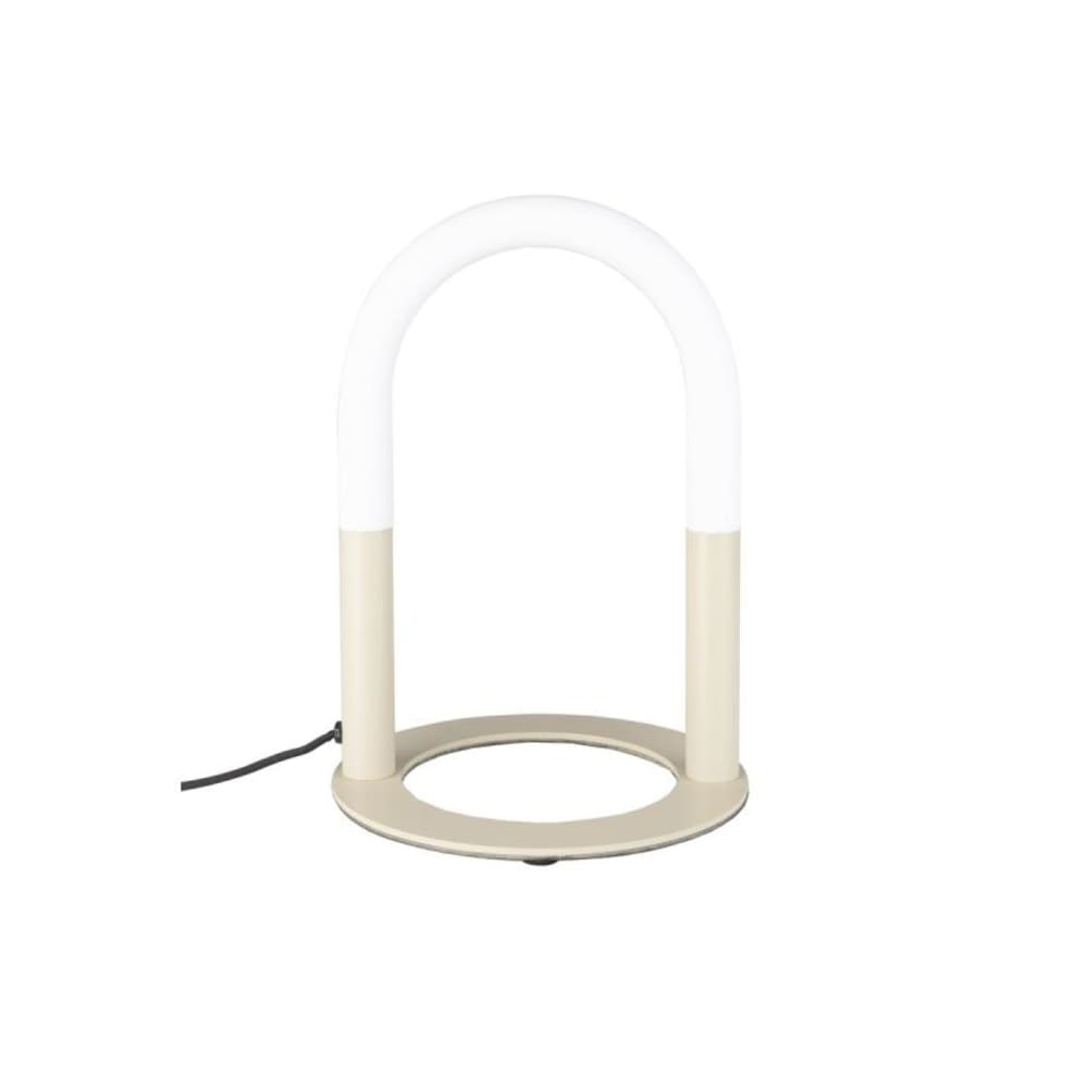 Lampe design en métal beige Lampe design en métal beige