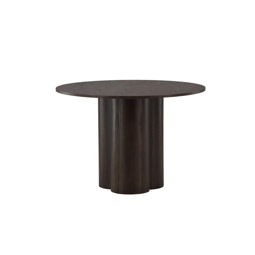 Venture Home Esstisch Ø110cm, Mokka style modern Braun Spanplatte