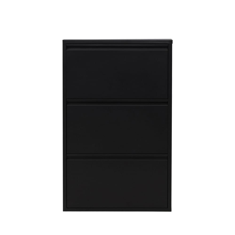 meuble à chaussures - noir portes