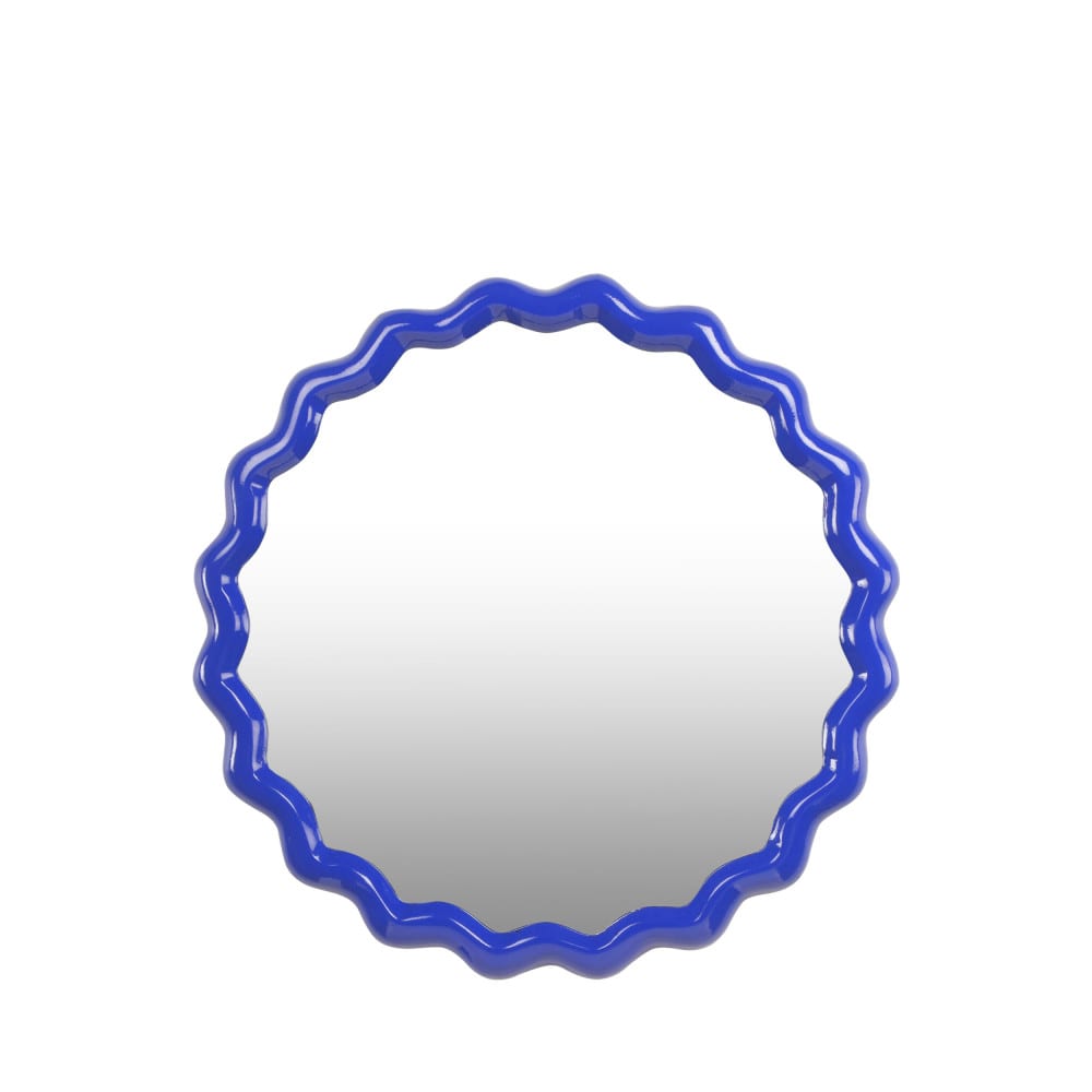 Miroir rond ø40cm - Bleu électrique