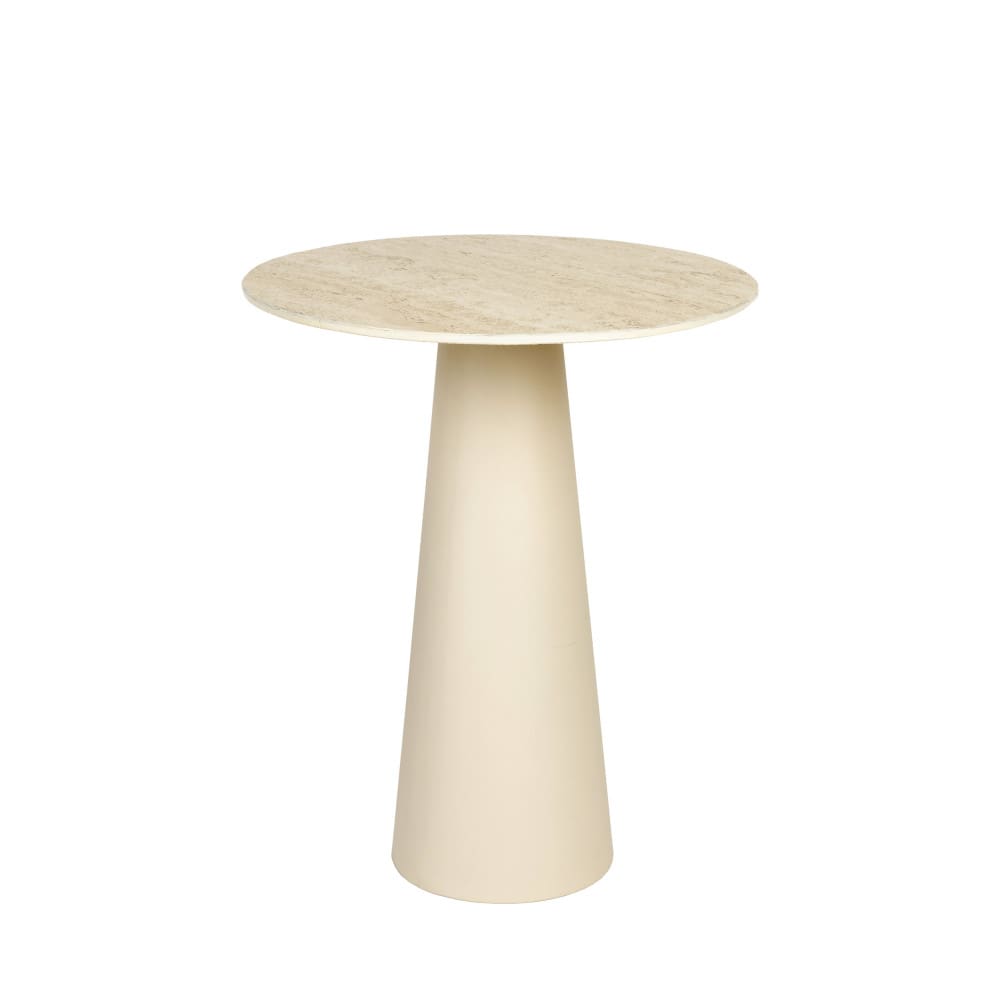 table d'appoint ronde - travertin