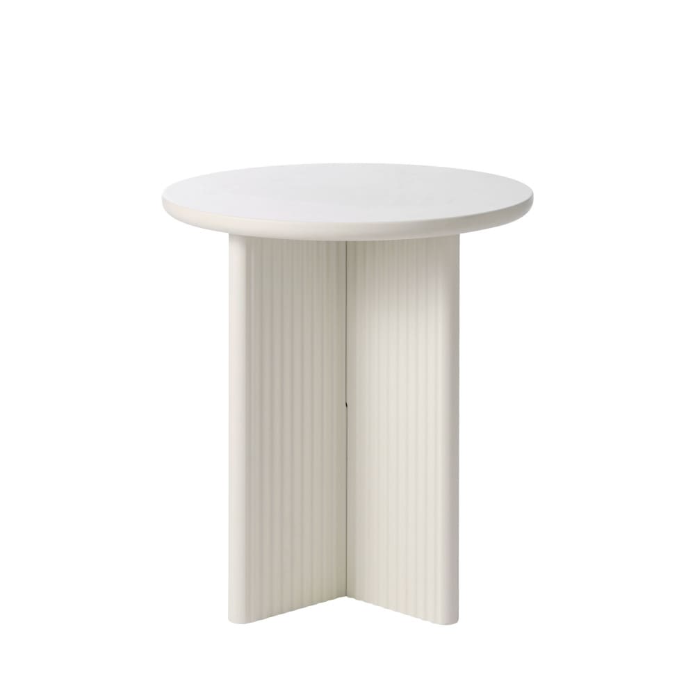 Table d'appoint ronde en bois ø50cm - grège - Maisons du Monde
