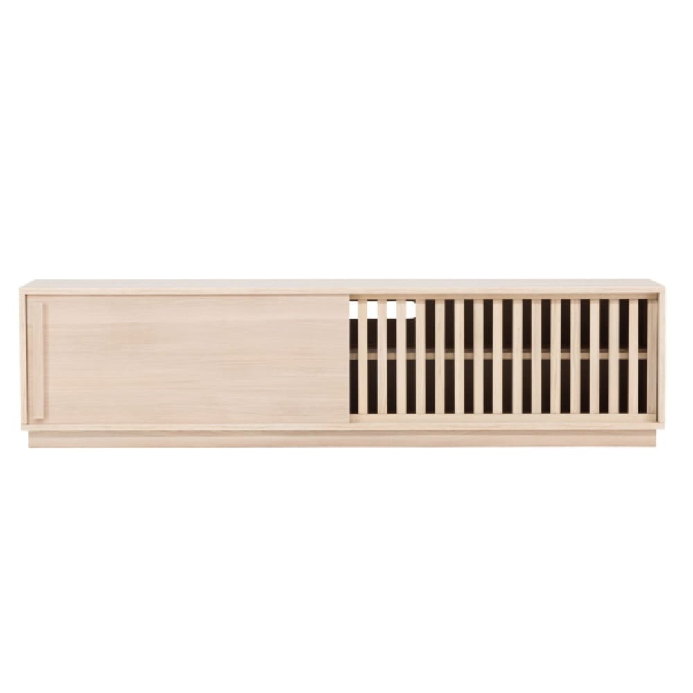 Meuble TV design en bois LURO bois (mdf) beige 180x40x45cm