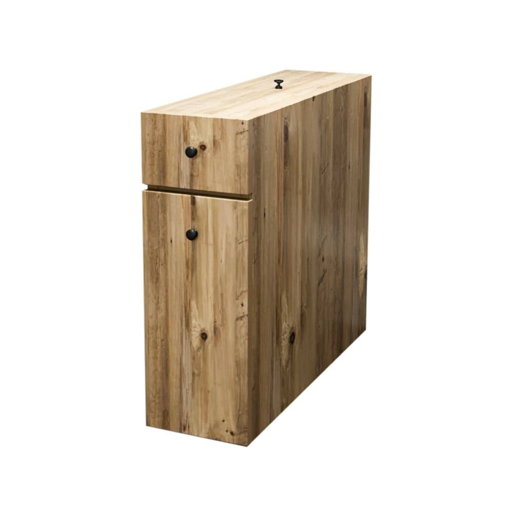 Meuble sous-lavabo effet bois beige 20x60h55 cm