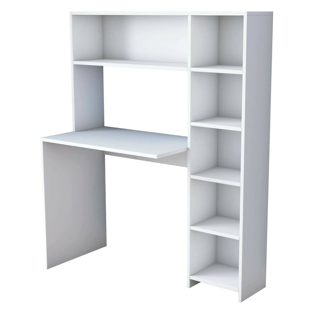 bureau effet bois blanc