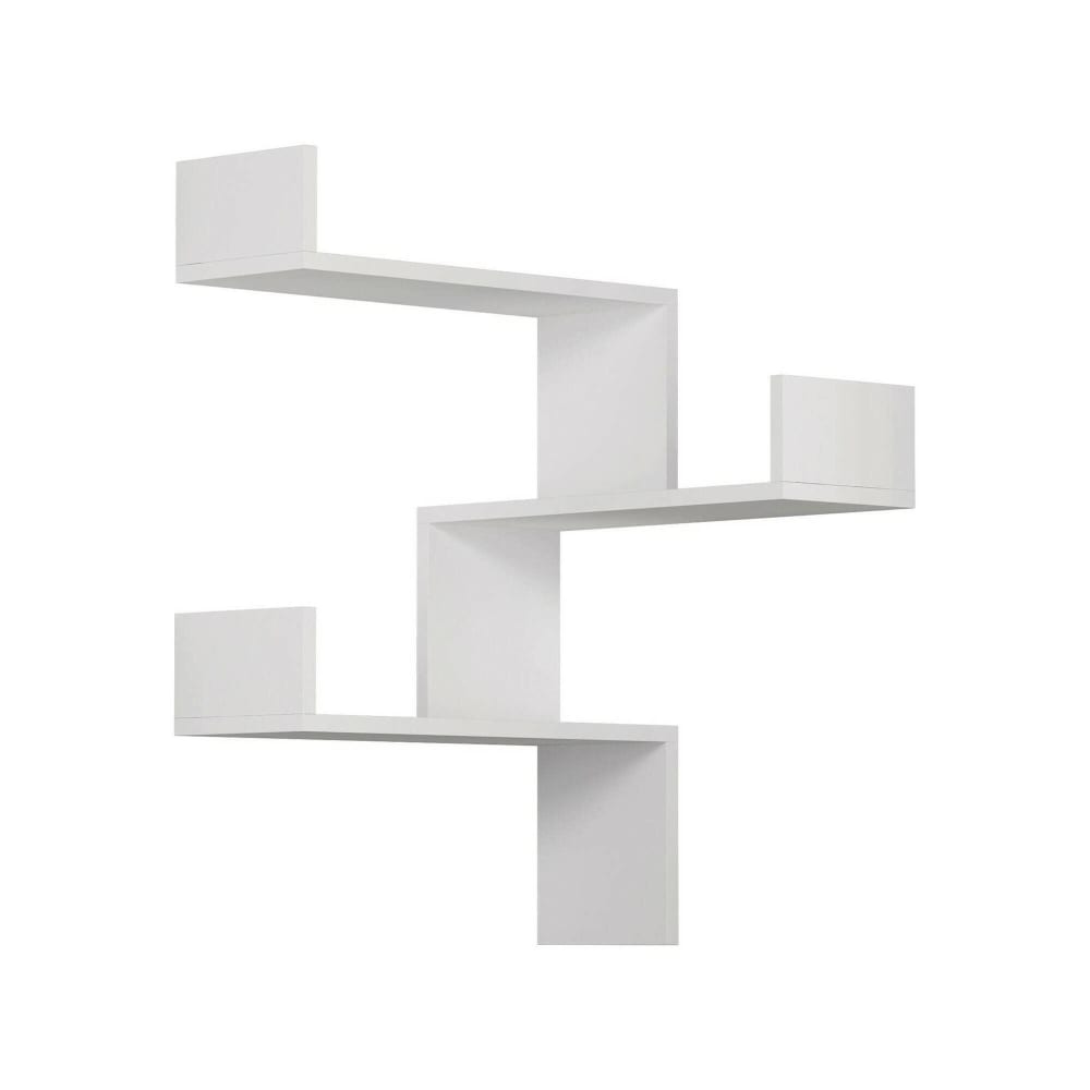 Etagère effet bois blanc