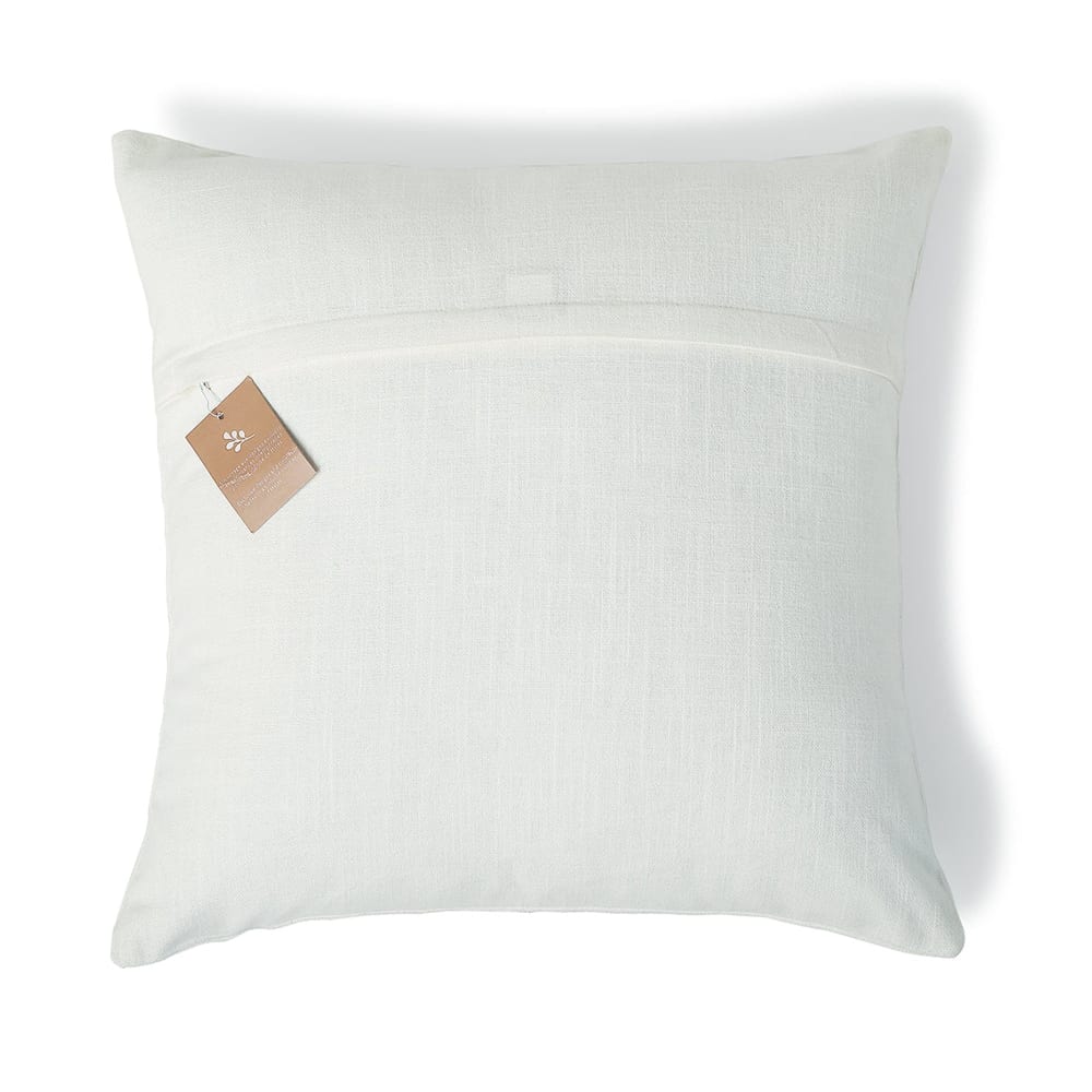 Housse de coussin toile de coton 50x50 blanc - Maisons du Monde