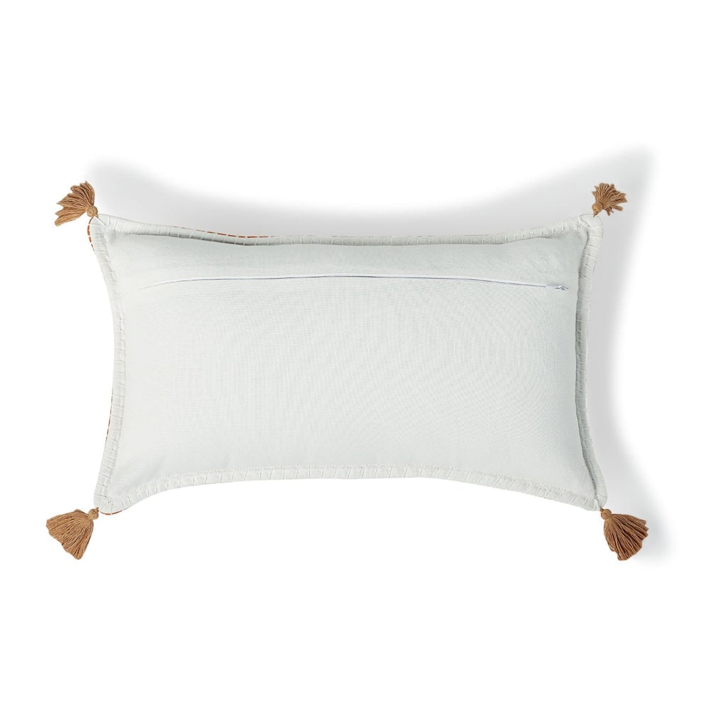 Housse de coussin velours de coton 50x30 terre de sienne - Maisons du Monde