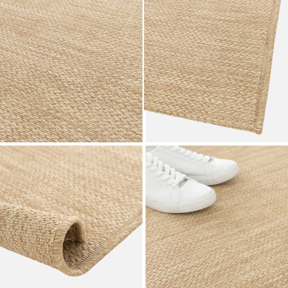 Tapis intérieur/extérieur effet jute coloris naturel 120x170cm i — vue 4