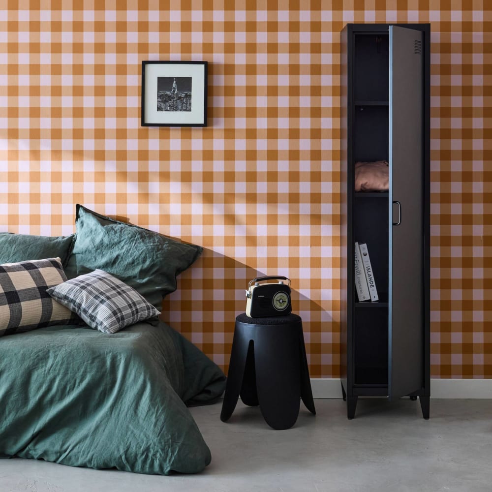 Armoire chambre acier noir 4 espaces de rangement - Maisons du Monde