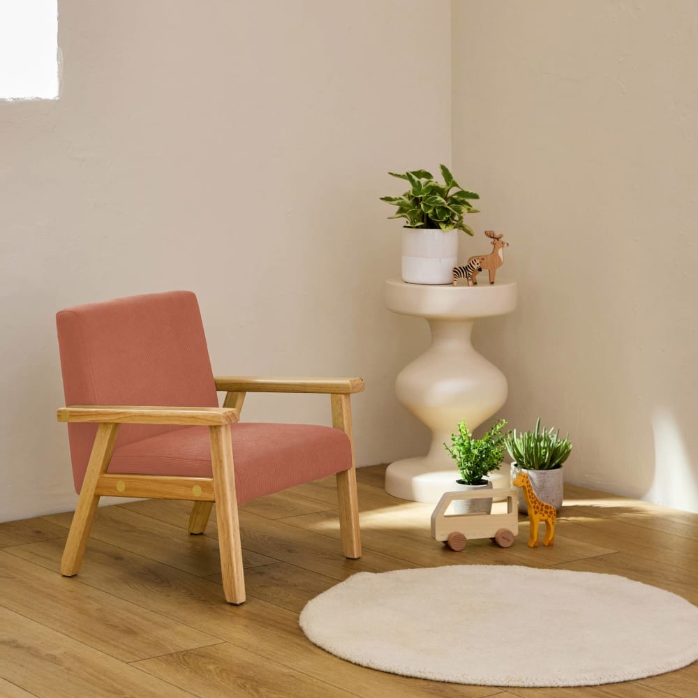 Kindersessel aus Holz und Cord terracotta - Maisons Du Monde