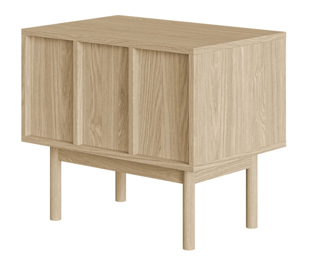 Selsey Nachttisch mit Schublade in Eichenholzoptik, 58 cm style modern Beige Spanplatte