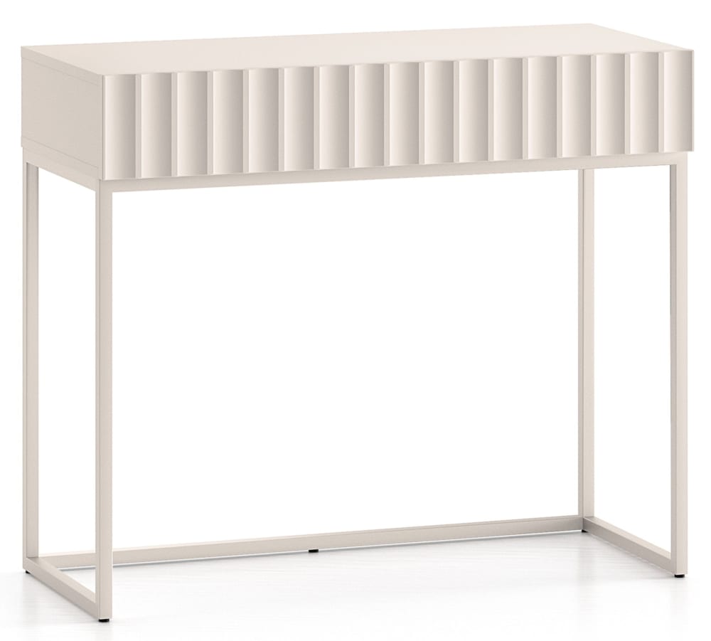 Selsey Schminktisch mit Schublade, hellbeige, 91 cm style modern - Spanplatte