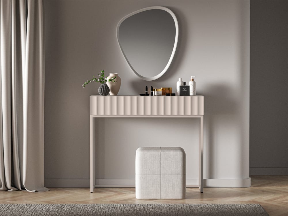 Schminktisch mit Schublade, hellbeige, 91 cm - Maisons Du Monde