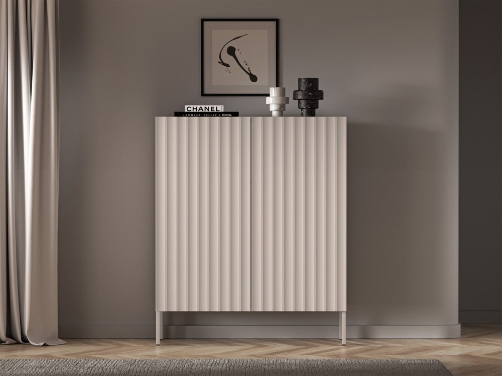 Highboard 2-türig, hellbeige, 100 cm - Maisons Du Monde
