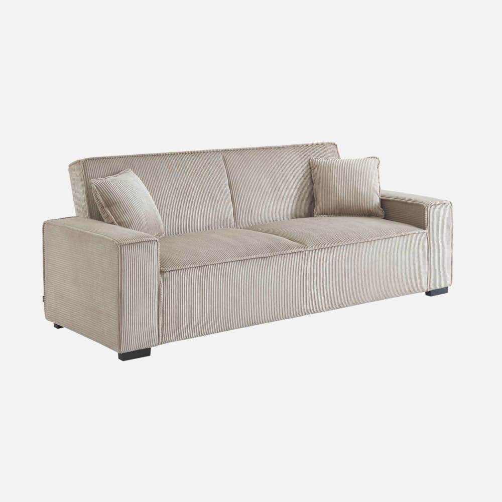 Canapé convertible beige 3 places - Maisons du Monde