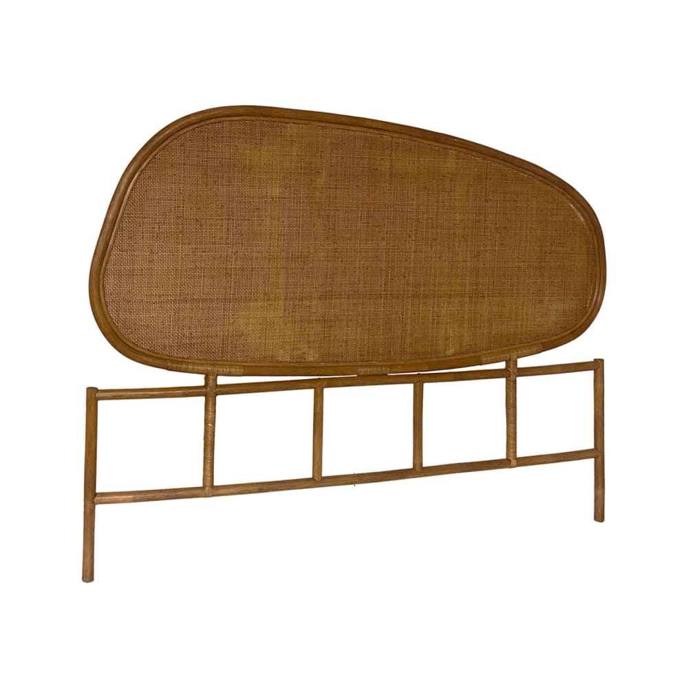 Tête de lit organique en rotin foncé 160cm