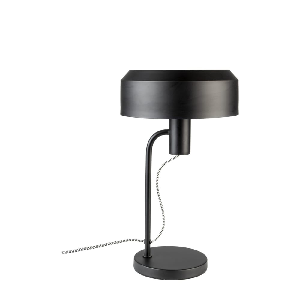 Lampe à poser en fer noir