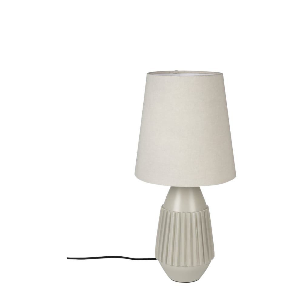 Lampe à poser en aluminium beige